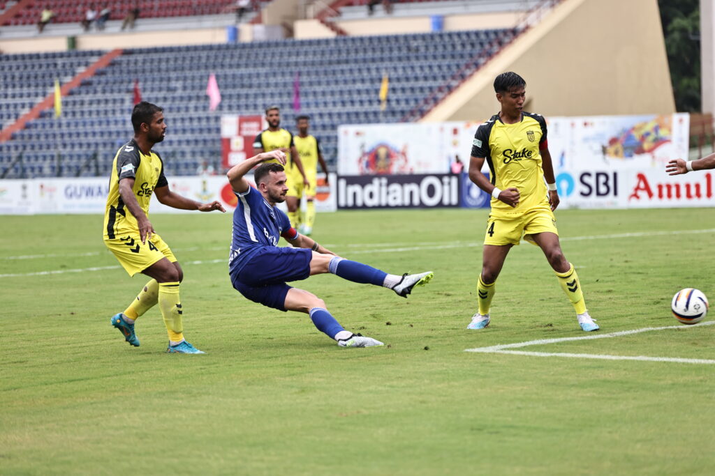 Chennaiyin FC got the better of Hyderabad FC by beating them 3-1 in the southern derby fixture of Group E of Durand Cup played here at the Indira Gandhi Athletic Stadium.